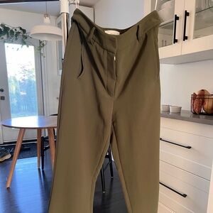 Wilfred Aritzia Cropped Straight Leg Trousers